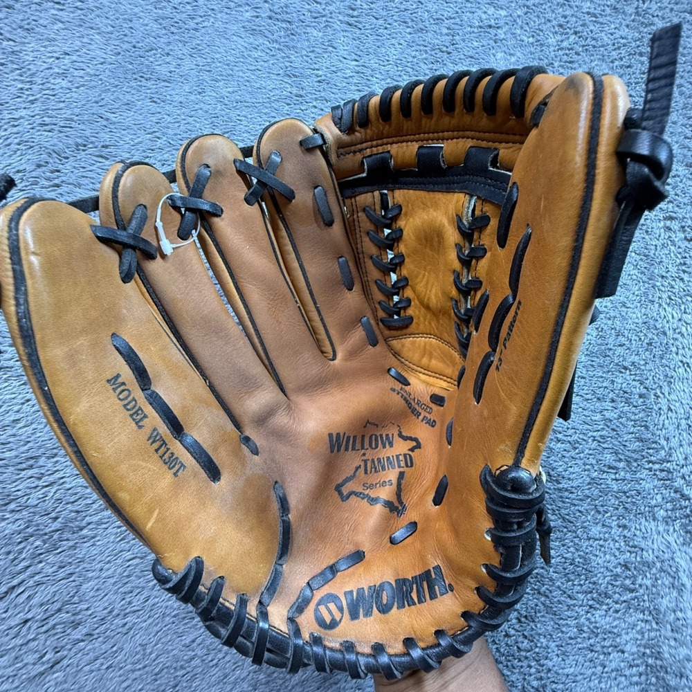 Worth 130T Baseball Softball Glove Willow Tanned 13" LHT